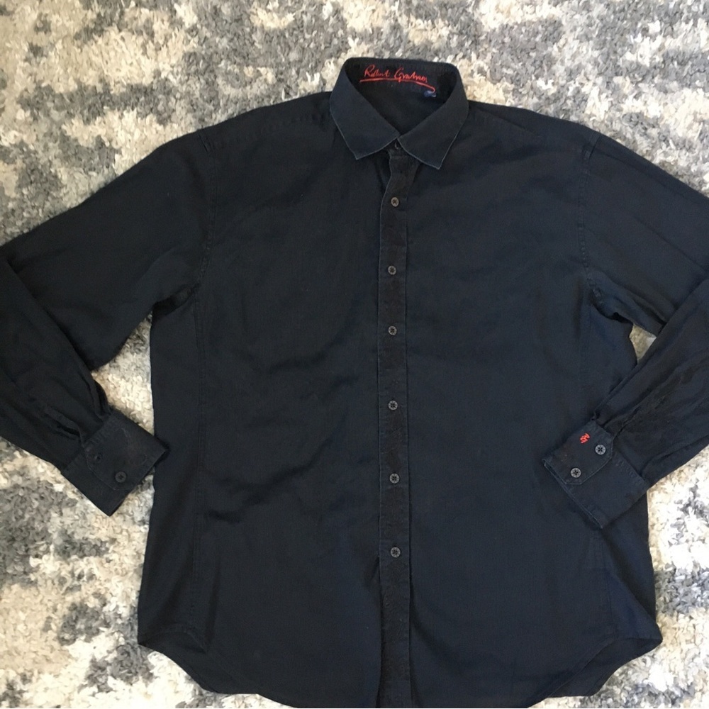 Robert Graham Black Men's Shirt XL